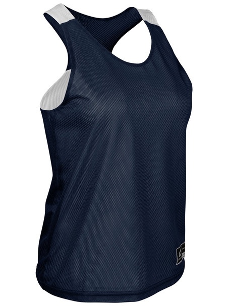 Womens/Girls "Velocity" Reversible Racerback Lacrosse Pinnie