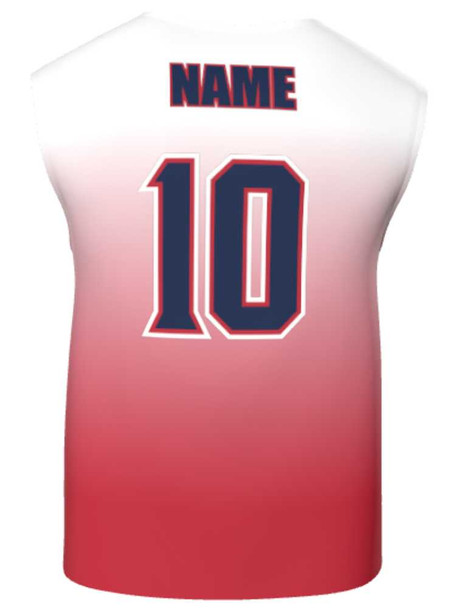 Dawg - Mens/Youth "Pure Bred Gradient" Custom Sublimated Reversible Wide Shoulder Sleeveless Lacrosse Jersey Reversible Wide Shoulder All Sports Uniforms