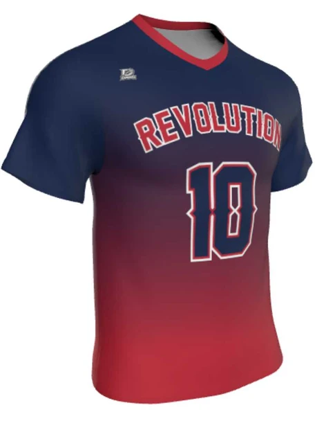 Dawg - Mens/Youth "Pure Bred Gradient" Custom Sublimated Short Sleeve Lacrosse Game Jersey Short Sleeve All Sports Uniforms