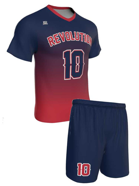 Dawg - Mens/Youth "Pure Bred Gradient" Custom Sublimated Short Sleeve Lacrosse Uniform Short Sleeve All Sports Uniforms