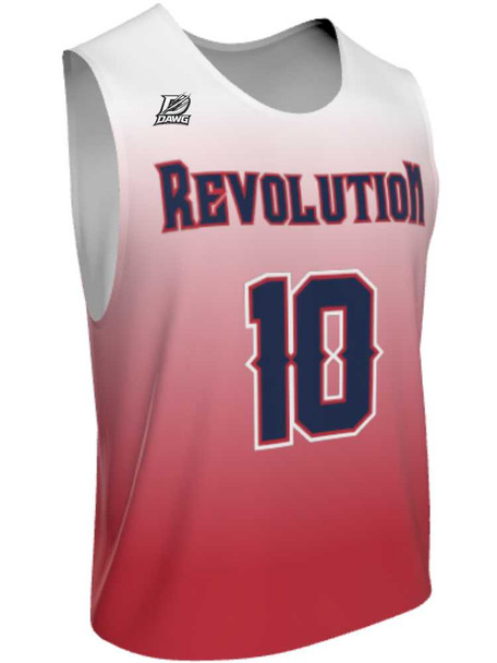 Dawg - Mens/Youth "Pure Bred Gradient" Custom Sublimated Reversible Standard Shoulder Sleeveless Lacrosse Practice Uniform Set Reversible Standard Shoulder All Sports Uniforms