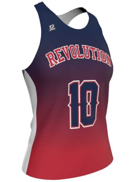 Dawg - Ladies/Girls "Sideline Gradient" Custom Sublimated Reversible Lacrosse Jersey Ladies Practice Jerseys All Sports Uniforms
