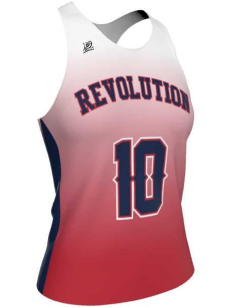 Dawg - Ladies/Girls "Sideline Gradient" Custom Sublimated Reversible Lacrosse Uniform Set Ladies Practice Uniforms All Sports Uniforms