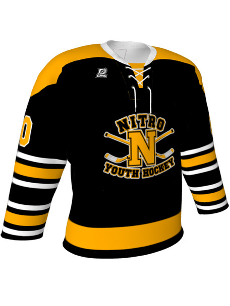 Dawg - Adult/Youth "Top Dawg" Custom Sublimated Laced Yoked Hockey Jersey + Socks