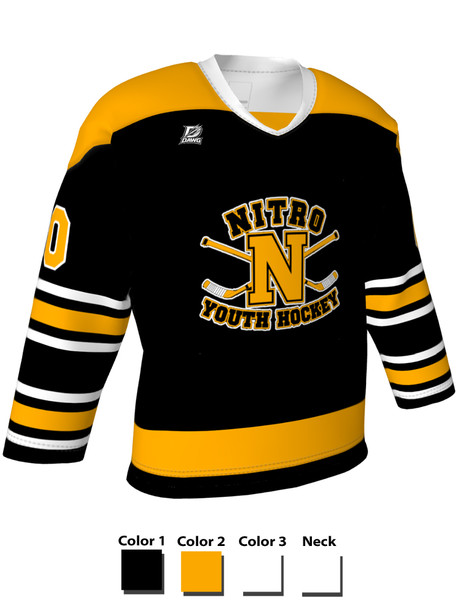 Dawg - Adult/Youth "Top Dawg" Custom Sublimated V-Neck Non-Yoked Hockey Jersey
