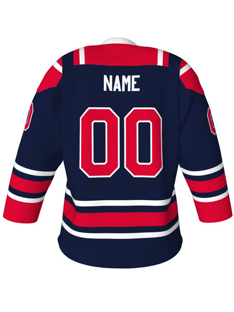 Dawg - Adult/Youth "Biscuit" Custom Sublimated V-Neck Yoked Hockey Jersey