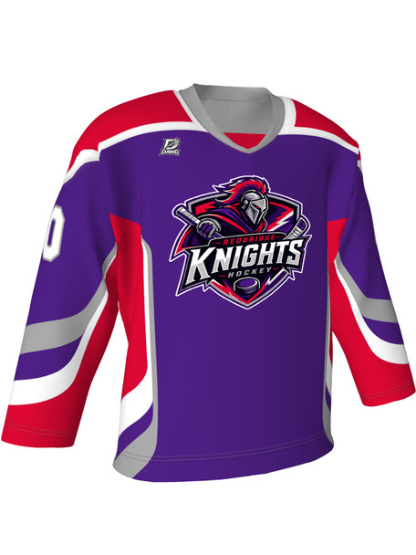Dawg - Adult/Youth "Slapshot" Custom Sublimated V-Neck Yoked Hockey Jersey
