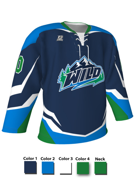 Dawg - Adult/Youth "Chain Breaker" Custom Sublimated Laced Yoked Hockey Jersey