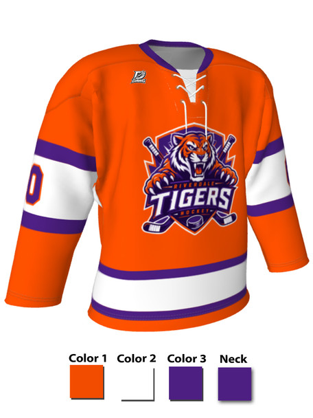 Dawg - Adult/Youth "Blue Line Dawg" Custom Sublimated Laced Yoked Hockey Jersey