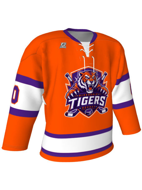 Dawg - Adult/Youth "Blue Line Dawg" Custom Sublimated Laced Yoked Hockey Jersey