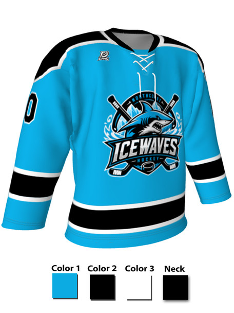 Dawg - Adult/Youth "No Leash" Custom Sublimated Laced Yoked Hockey Jersey
