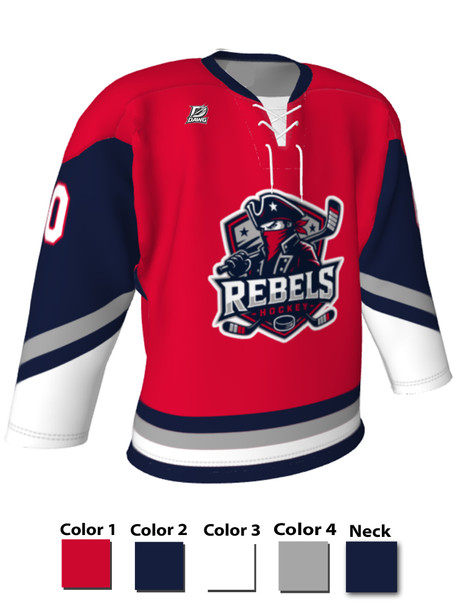 Dawg - Adult/Youth "Slash" Custom Sublimated Laced Yoked Hockey Jersey