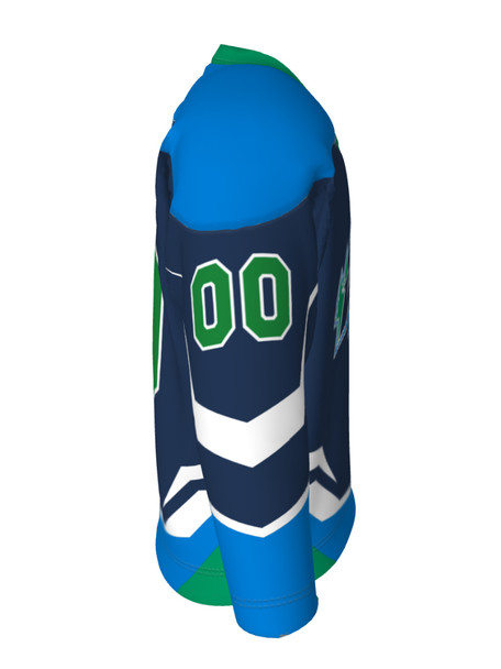 Dawg - Adult/Youth "Chain Breaker" Custom Sublimated Reversible V-Neck Yoked Hockey Jersey