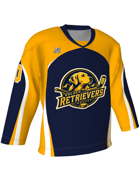 Dawg - Adult/Youth "Rabid Dawg" Custom Sublimated Reversible V-Neck Yoked Hockey Jersey