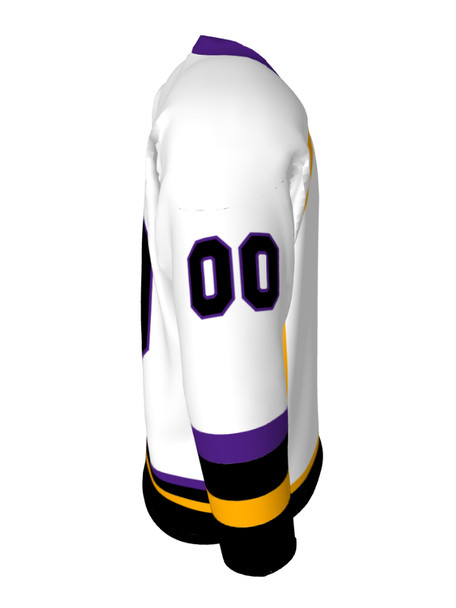 Dawg - Adult/Youth "Hat Trick" Custom Sublimated Reversible V-Neck Yoked Hockey Jersey
