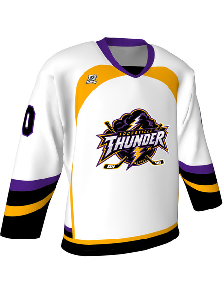 Dawg - Adult/Youth "Hat Trick" Custom Sublimated Reversible V-Neck Yoked Hockey Jersey