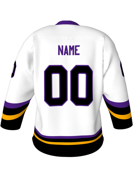 Dawg - Adult/Youth "Hat Trick" Custom Sublimated Reversible V-Neck Yoked Hockey Jersey