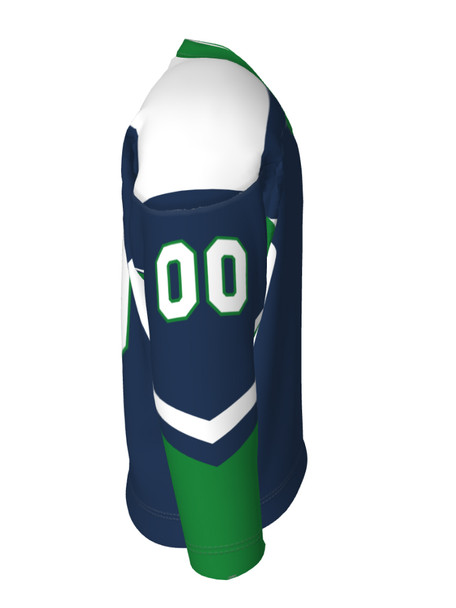 Dawg - Adult/Youth "Power Play" Custom Sublimated Reversible V-Neck Yoked Hockey Jersey