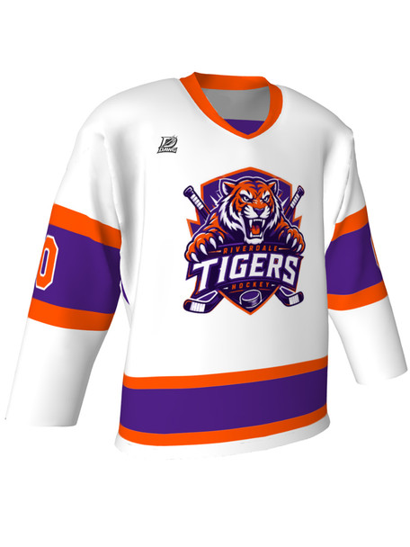 Dawg - Adult/Youth "Blue Line Dawg" Custom Sublimated Reversible V-Neck Yoked Hockey Jersey