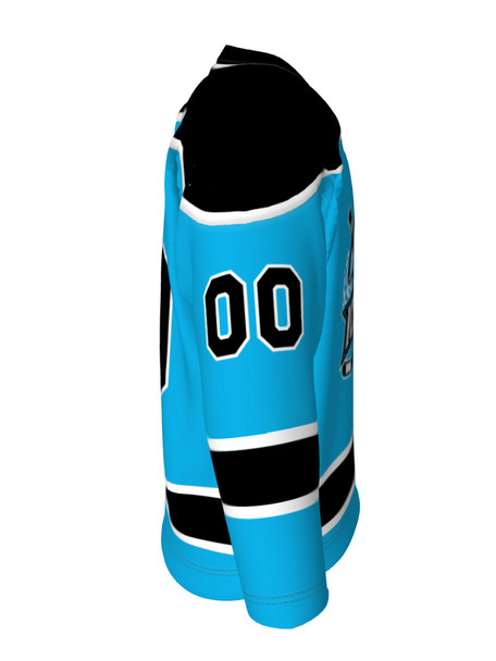 Dawg - Adult/Youth "No Leash" Custom Sublimated Reversible V-Neck Yoked Hockey Jersey