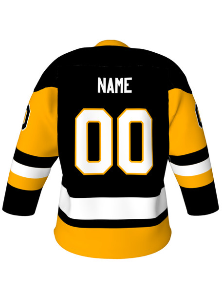 Dawg - Adult/Youth "Pittsburgh Dawg" Custom Sublimated Reversible V-Neck Yoked Hockey Jersey