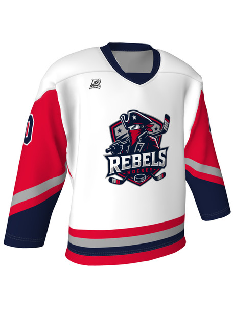 Dawg - Adult/Youth "Slash" Custom Sublimated Reversible V-Neck Yoked Hockey Jersey
