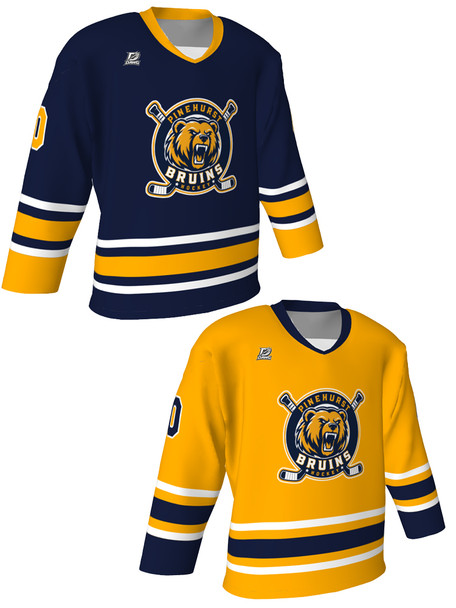 Dawg - Adult/Youth "Dawg Shift" Custom Sublimated Reversible V-Neck Yoked Hockey Jersey