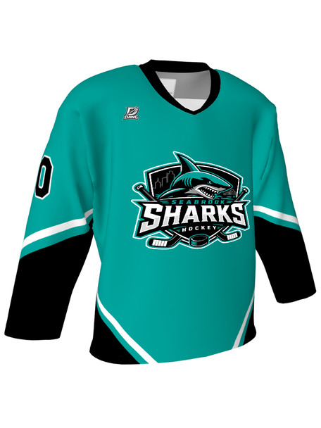 Dawg - Adult/Youth "Play Maker" Custom Sublimated Reversible V-Neck Yoked Hockey Jersey + Socks