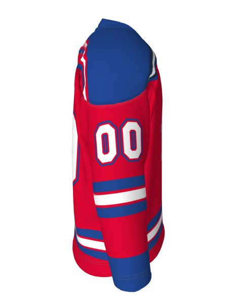 Dawg - Adult/Youth "New York Dawg" Custom Sublimated Reversible V-Neck Yoked Hockey Jersey + Socks