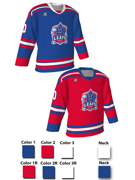 Dawg - Adult/Youth "New York Dawg" Custom Sublimated Reversible V-Neck Yoked Hockey Jersey