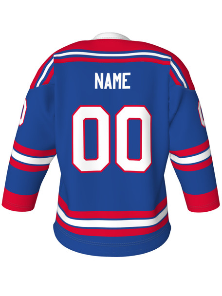 Dawg - Adult/Youth "New York Dawg" Custom Sublimated V-Neck Yoked Hockey Jersey + Socks