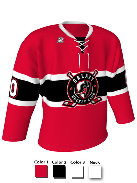 Dawg - Adult/Youth "Center Ice" Custom Sublimated Laced Yoked Hockey Jersey + Socks