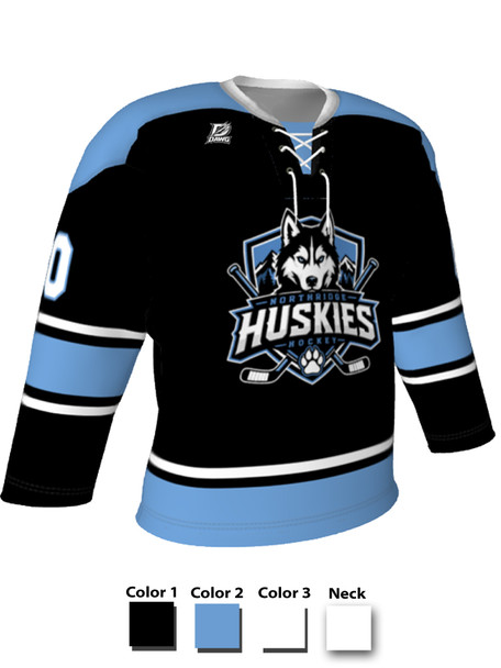 Dawg - Adult/Youth "One Timer" Custom Sublimated Laced Yoked Hockey Jersey + Socks