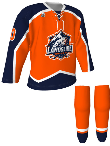 Dawg - Adult/Youth "Colorado Dawg" Custom Sublimated Laced Yoked Hockey Jersey + Socks