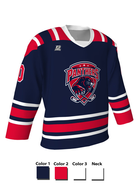 Dawg - Adult/Youth "Biscuit" Custom Sublimated V-Neck Non-Yoked Hockey Jersey