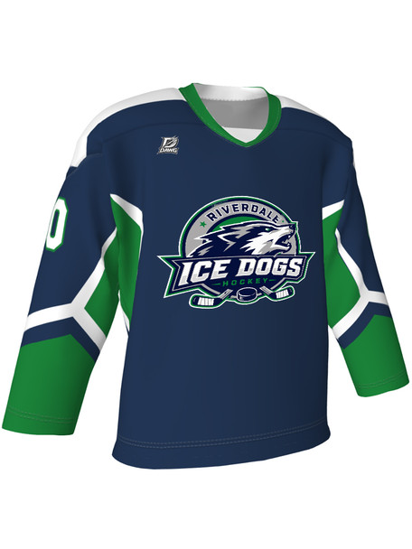 Dawg - Adult/Youth "Power Play" Custom Sublimated V-Neck Non-Yoked Hockey Jersey
