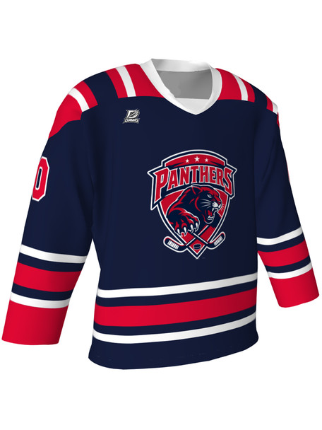 Dawg - Adult/Youth "Biscuit" Custom Sublimated V-Neck Non-Yoked Hockey Jersey + Socks