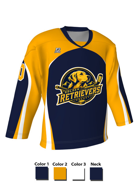 Dawg - Adult/Youth "Rabid Dawg" Custom Sublimated V-Neck Non-Yoked Hockey Jersey + Socks