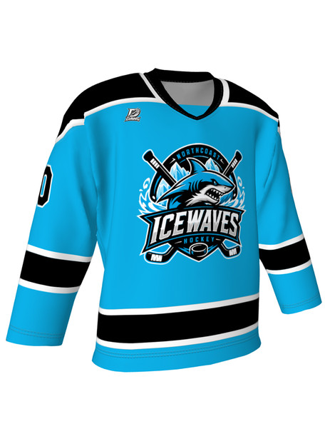 Dawg - Adult/Youth "No Leash" Custom Sublimated V-Neck Non-Yoked Hockey Jersey + Socks