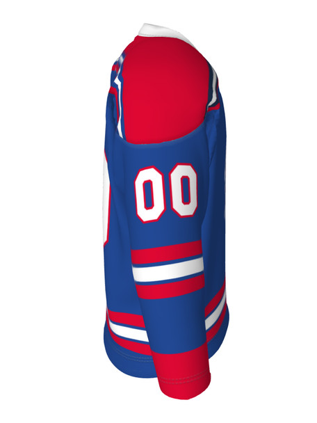 Dawg - Adult/Youth "New York Dawg" Custom Sublimated V-Neck Non-Yoked Hockey Jersey + Socks