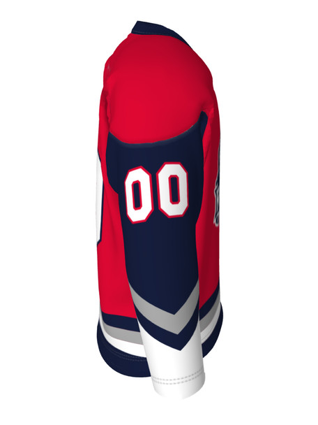Dawg - Adult/Youth "Slash" Custom Sublimated V-Neck Non-Yoked Hockey Jersey + Socks