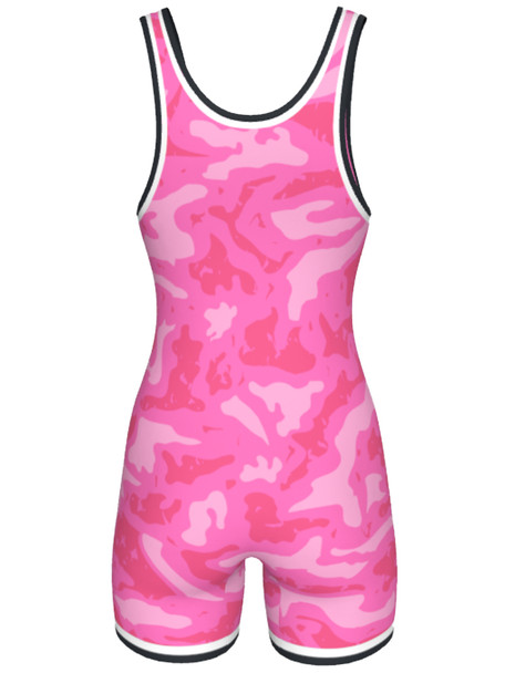 "Think Pink" Womens Custom Sublimated Wrestling Singlet by DAWG