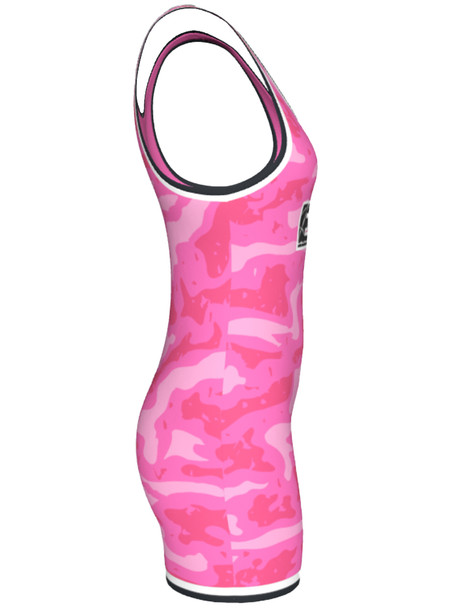 "Think Pink" Womens Custom Sublimated Wrestling Singlet by DAWG