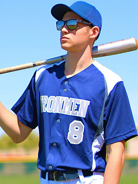 "Soldier" Button Front Baseball Jersey