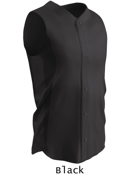 "Classic Sleeveless Innovator" Button Front Baseball Jersey