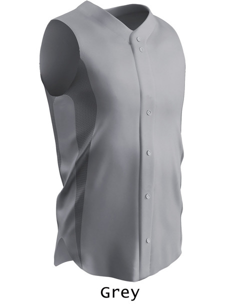 "Classic Sleeveless Innovator" Button Front Baseball Jersey