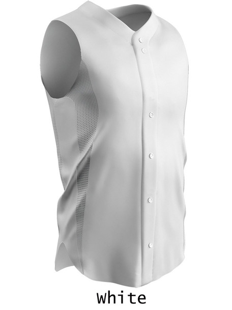 "Classic Sleeveless Innovator" Button Front Baseball Jersey