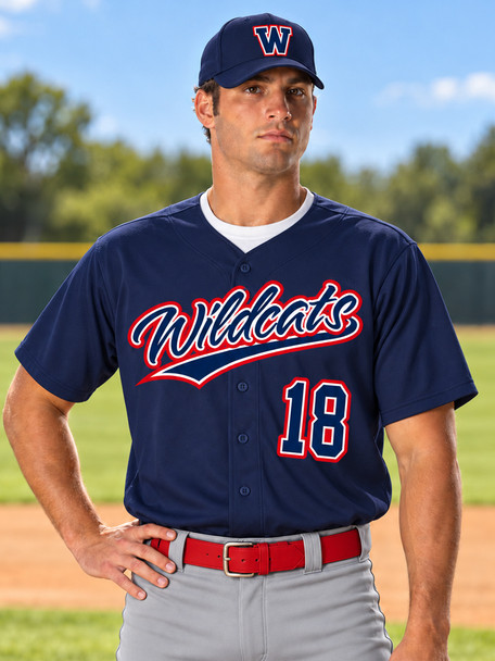 "Lightweight Golden Glove" Button Front Baseball Jersey