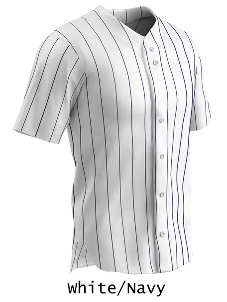 "Yankee Pinstripe" Button Front Baseball Jersey