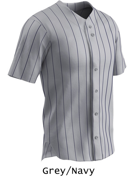 "Yankee Pinstripe" Button Front Baseball Jersey